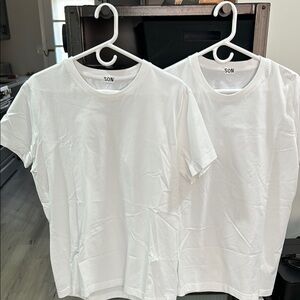 Son of a Taylor White Organic Cotton 

T-Shirts x 2

Never been worn